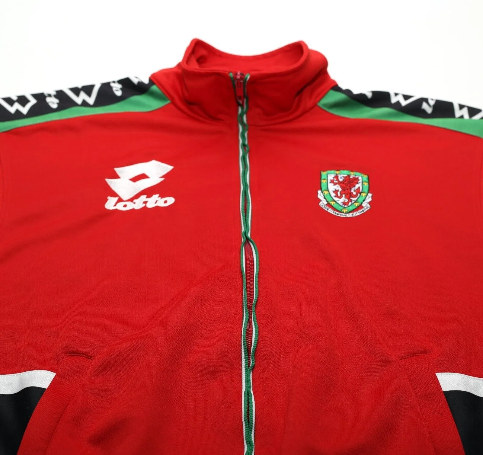 1996/98 Wales Vintage Lotto Football Track Top Jacket (S/M)