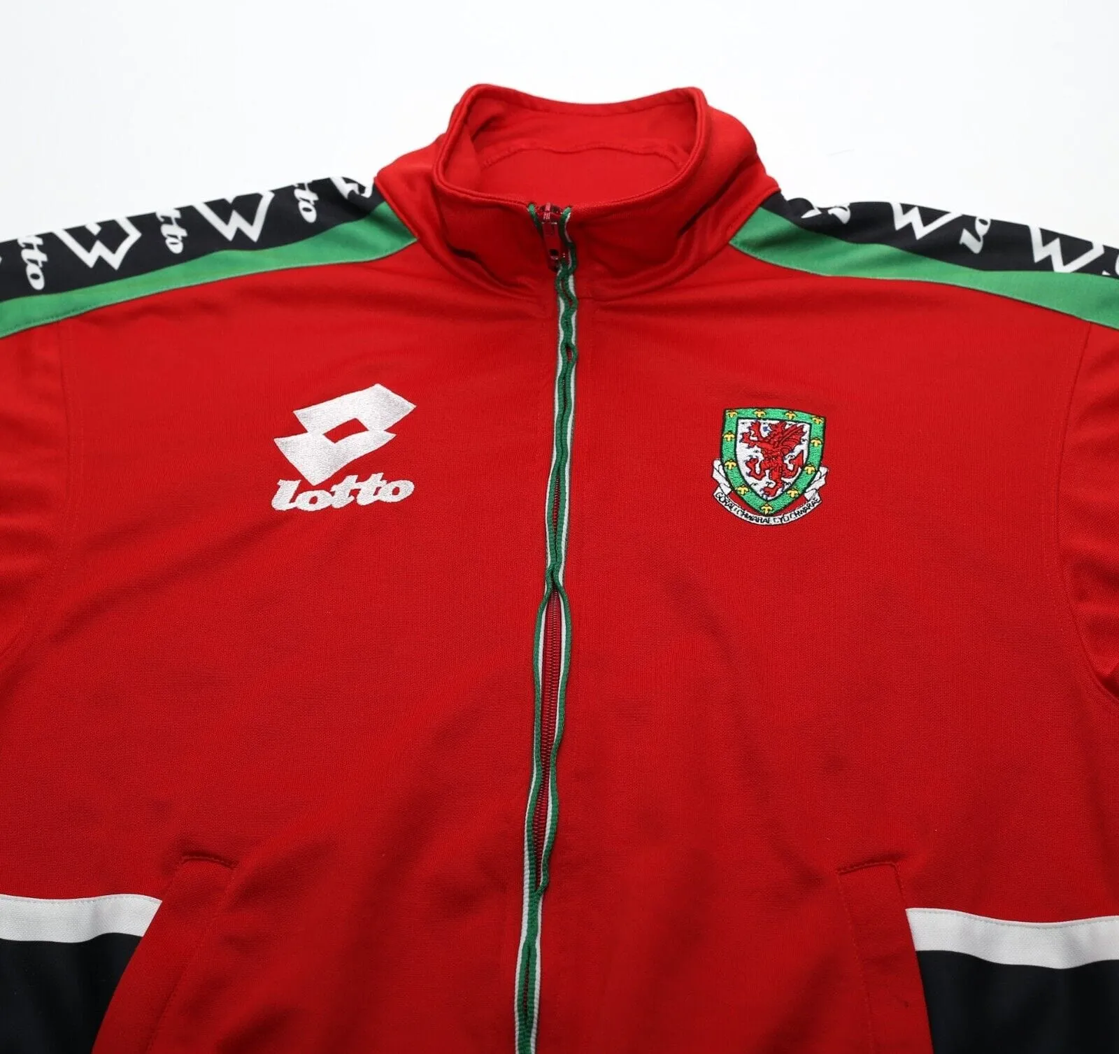 1996/98 Wales Vintage Lotto Football Track Top Jacket (S/M)