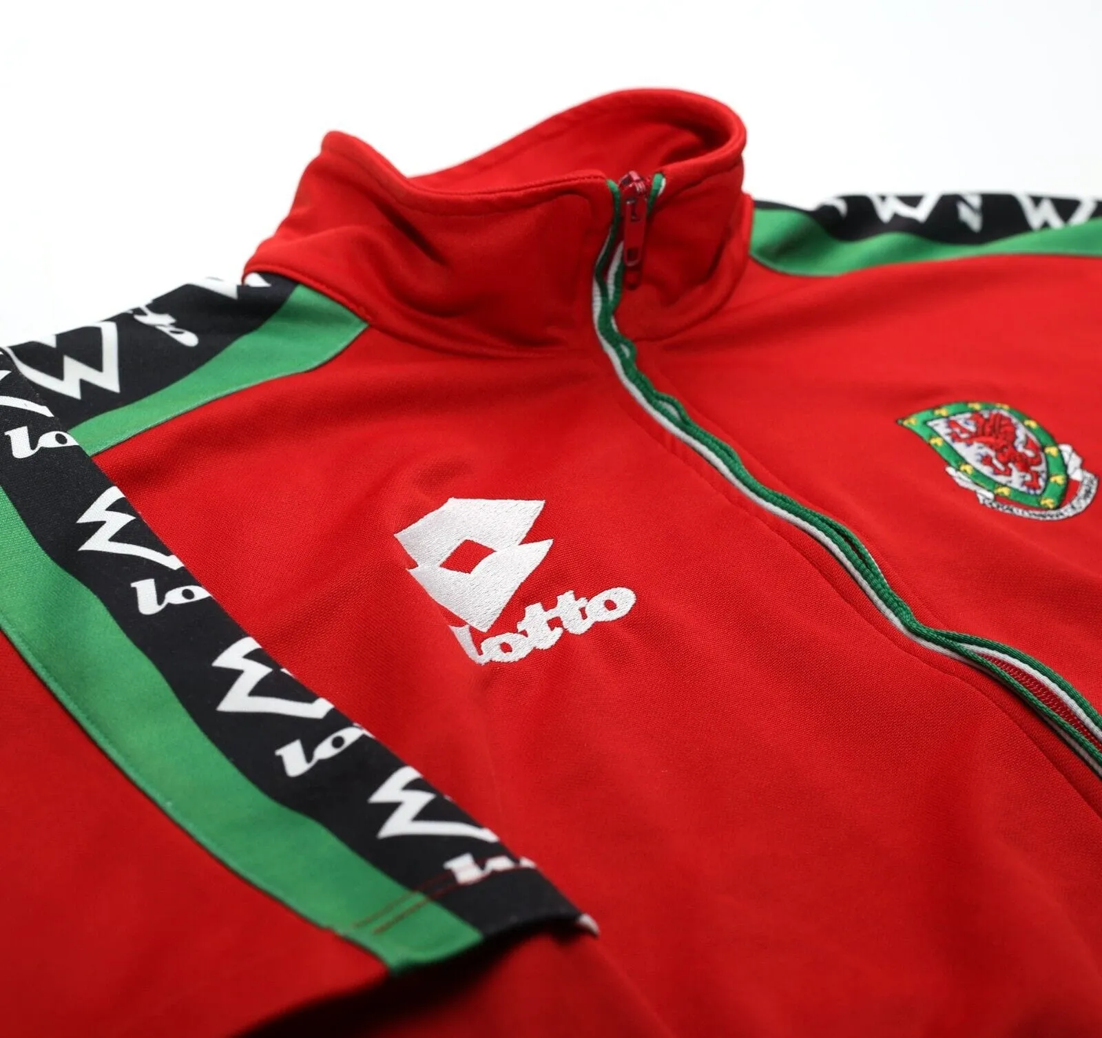 1996/98 Wales Vintage Lotto Football Track Top Jacket (S/M)