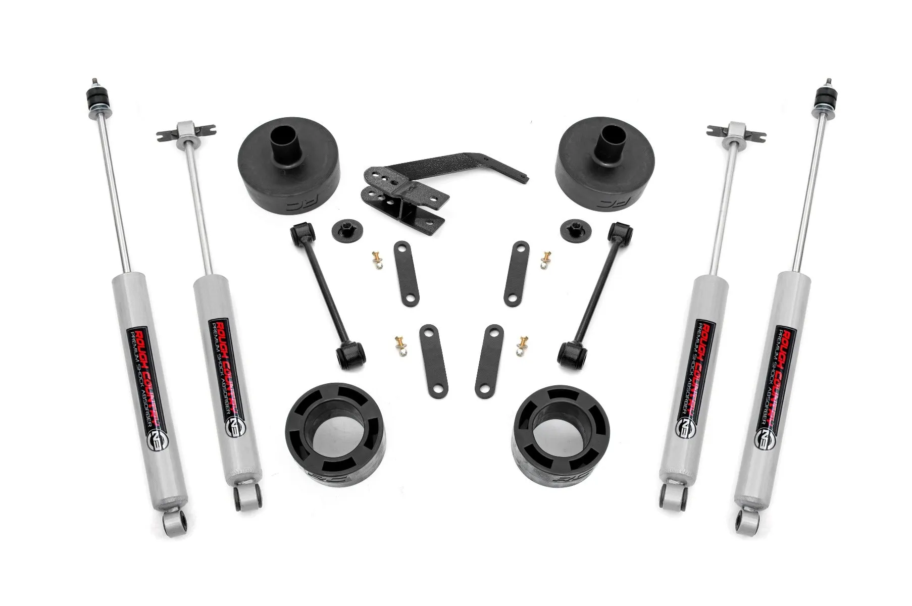 2.5 Inch Lift Kit | Spacers | N3 | Jeep Wrangler JK/Wrangler Unlimited  (07-18)