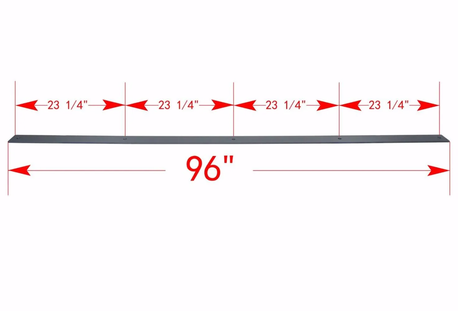 8FT 800LBS Sliding Door Track and Hardware Set