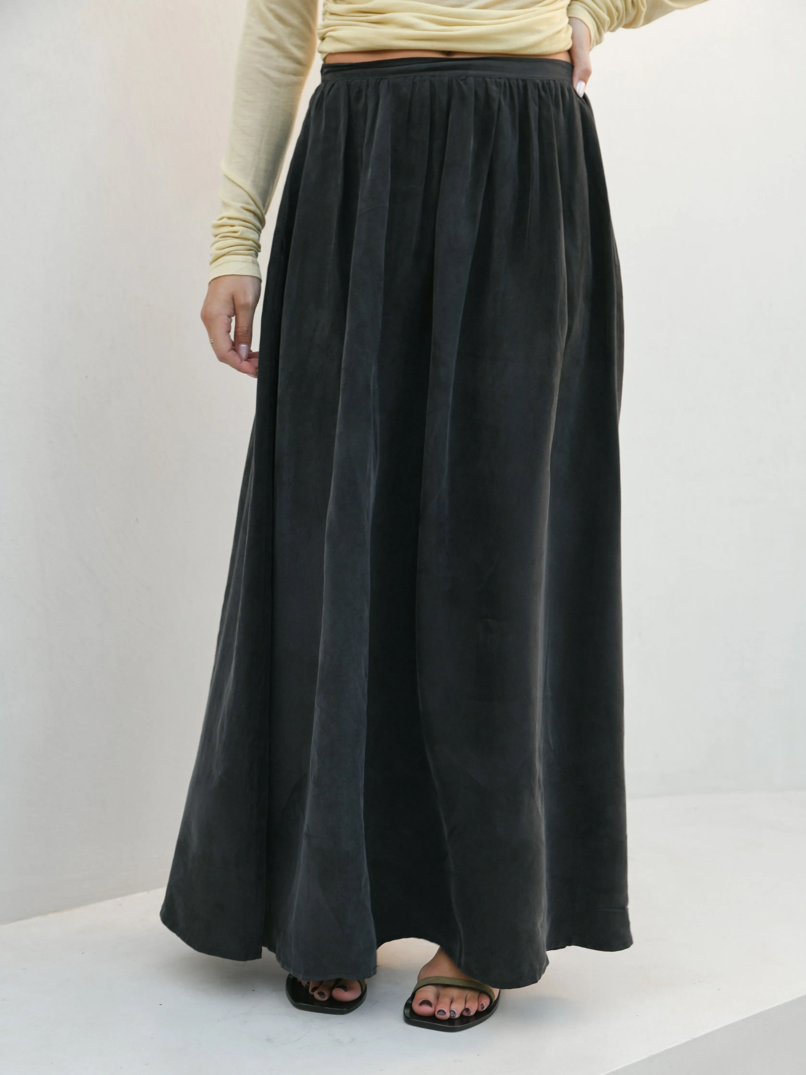 Abel Maxi Skirt - Black