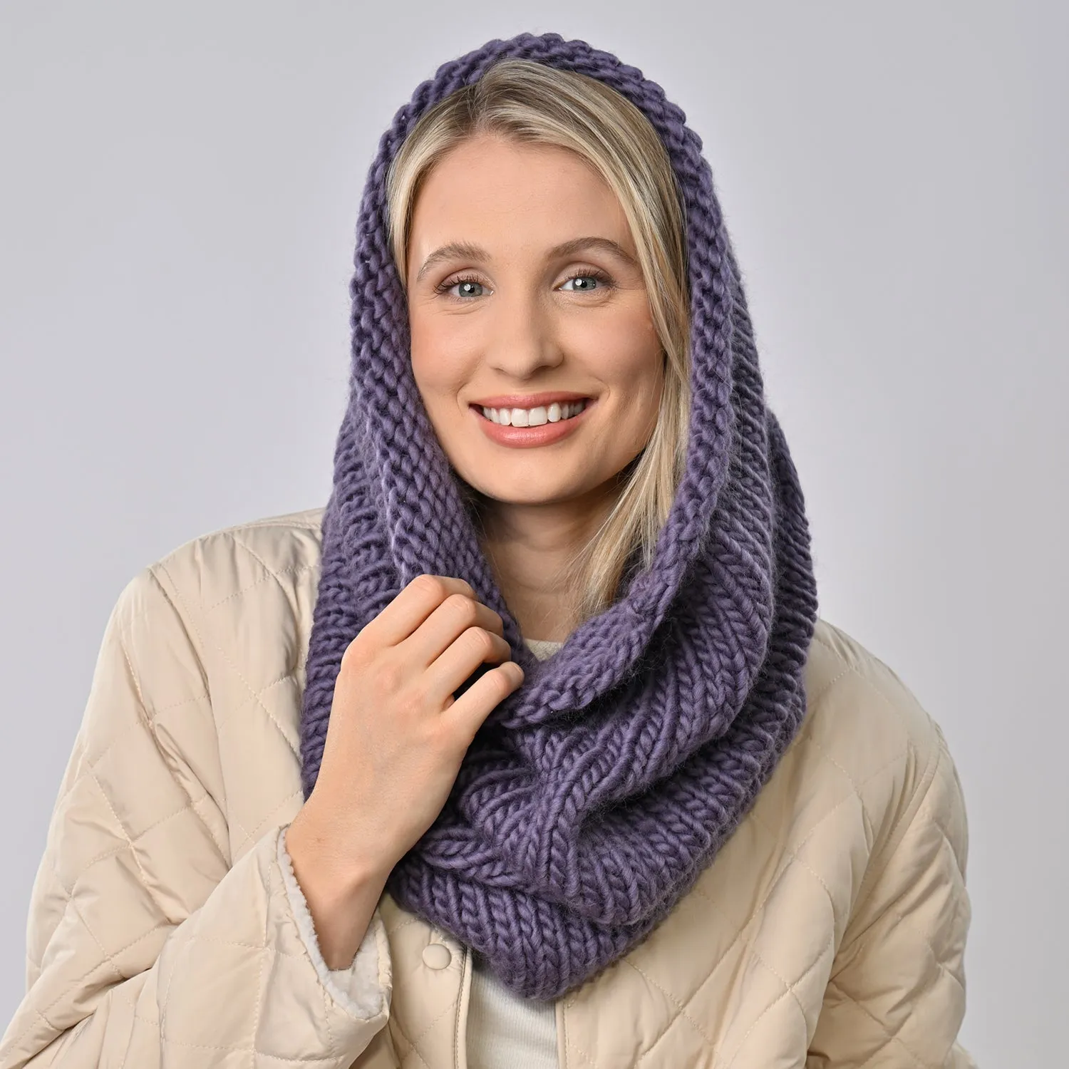 Accessories Knitting Kit - Absolute Beginners Heather Snood