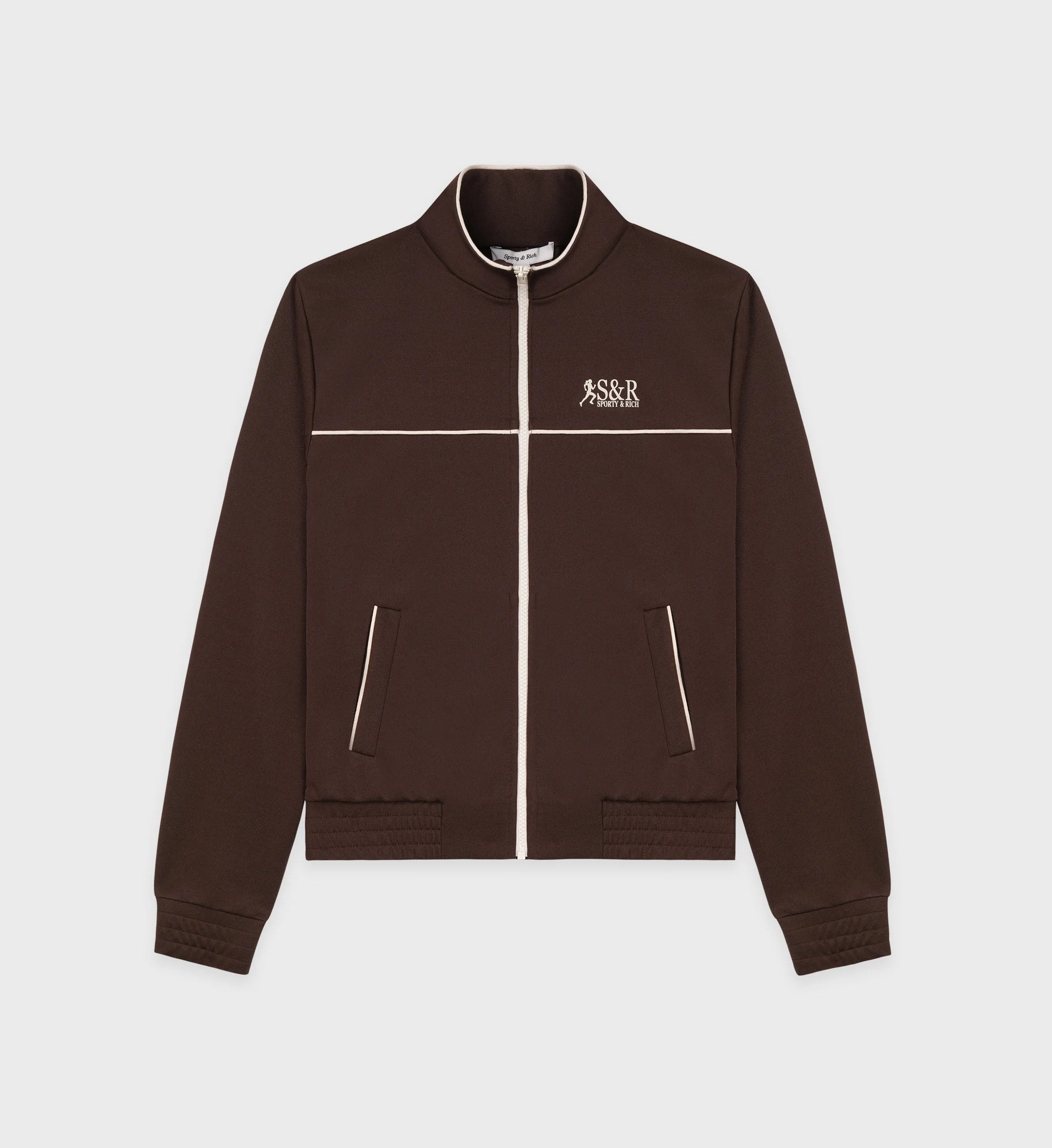 Action Logo Track Jacket - Cocoa/Milk