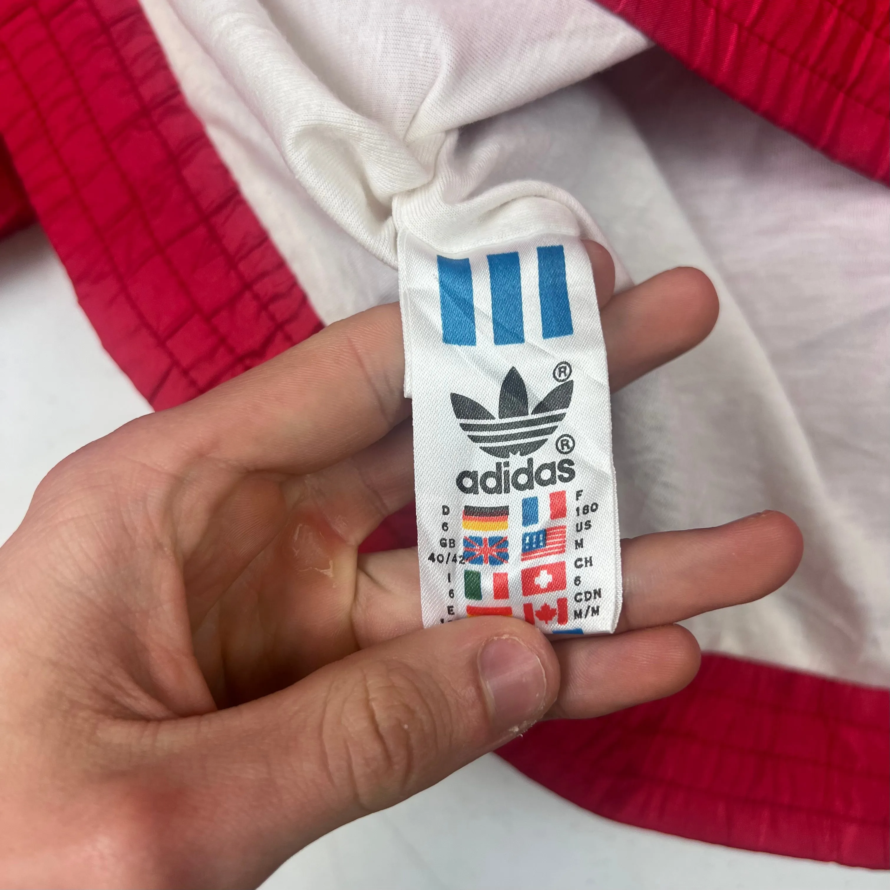 Adidas 90's Lahden Repias Football Track Jacket Red Blue White Rare