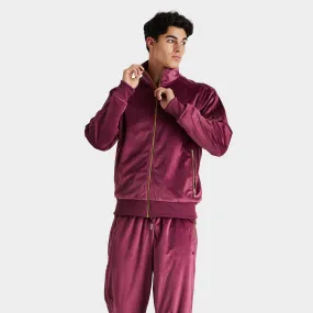 adidas Originals Adicolor Velour Track Jacket / Victory Crimson