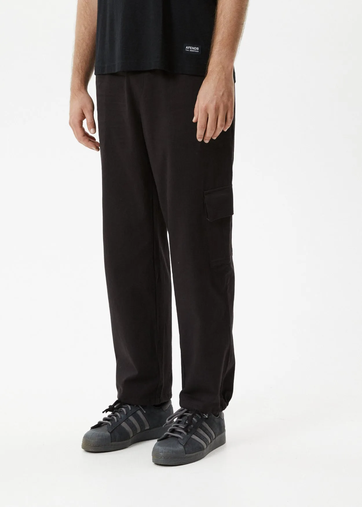 AFENDS Mens Atlas - Cargo Pants - Black