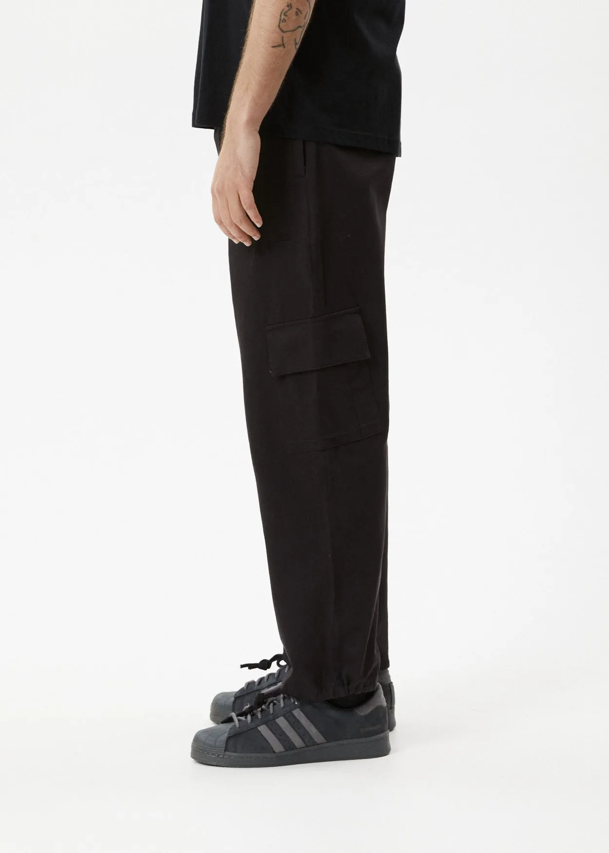 AFENDS Mens Atlas - Cargo Pants - Black