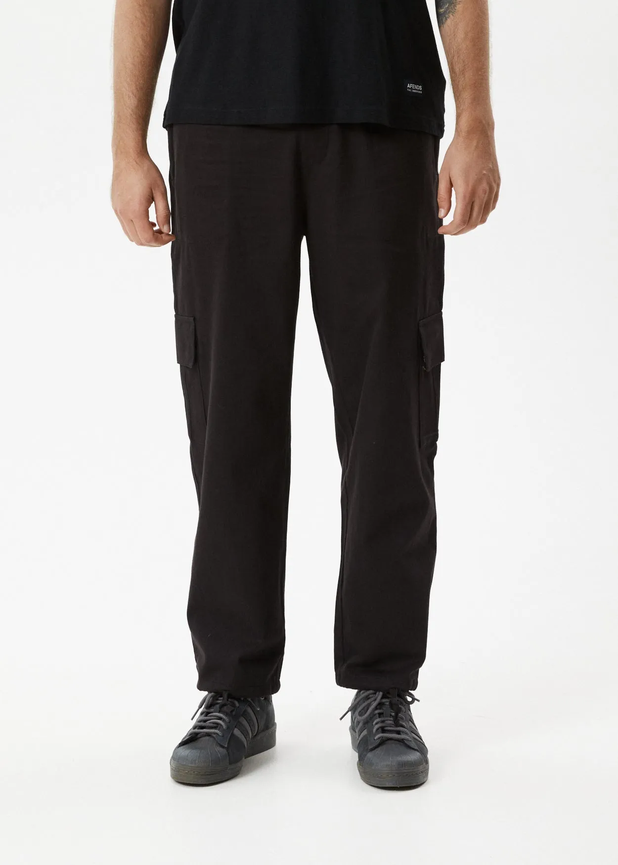 AFENDS Mens Atlas - Cargo Pants - Black