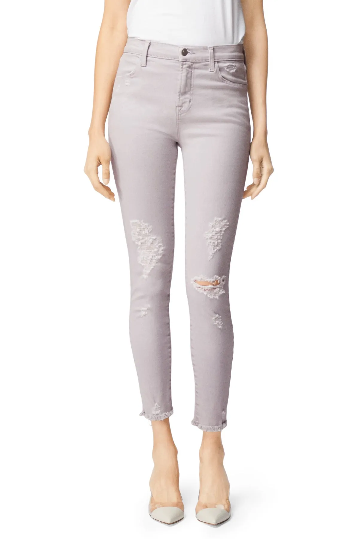 Alana High Rise Cropped Super Skinny - Olympus Destruct