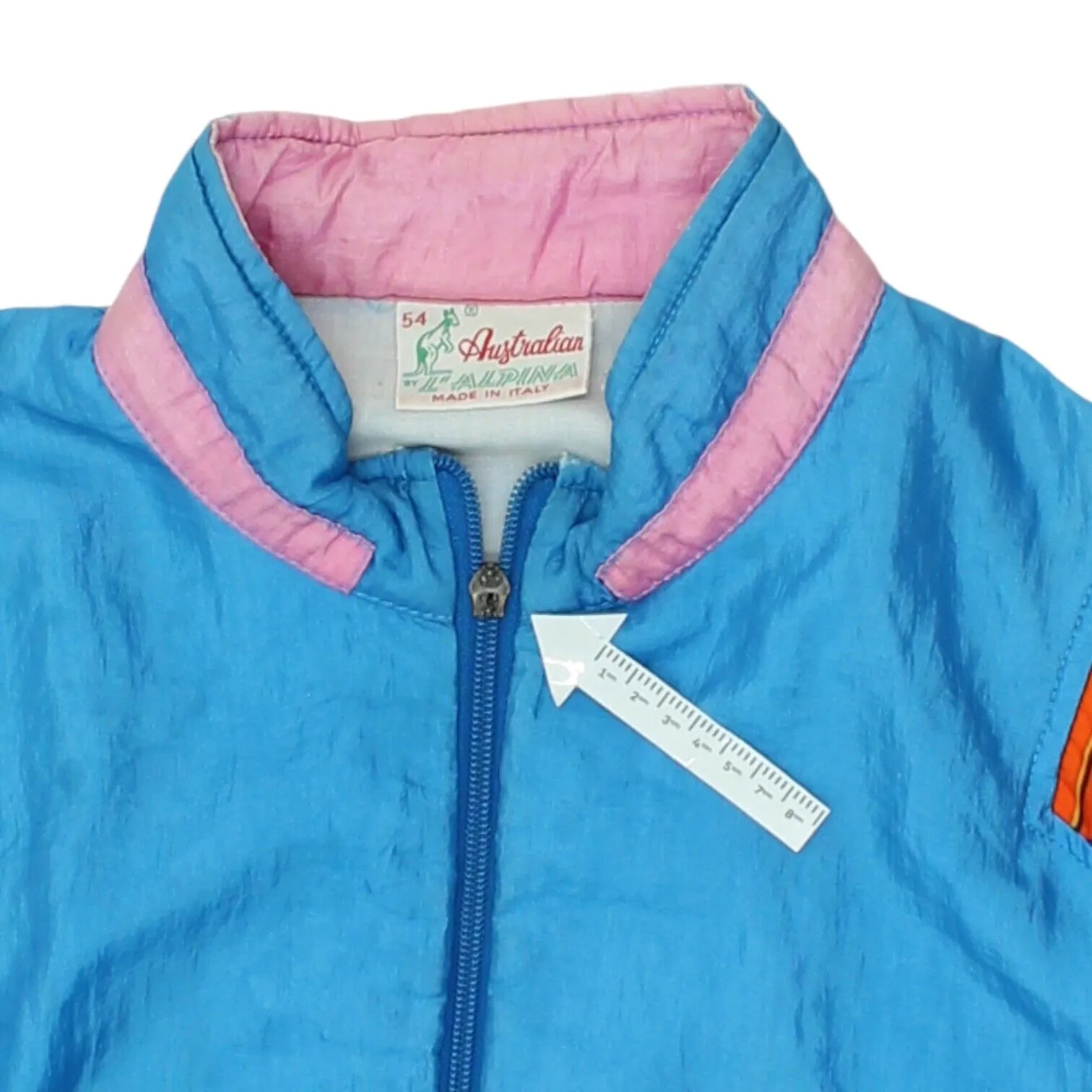 Australian L'Alpina Mens Blue Track Jacket | Vintage 90s Sports Tracksuit Top