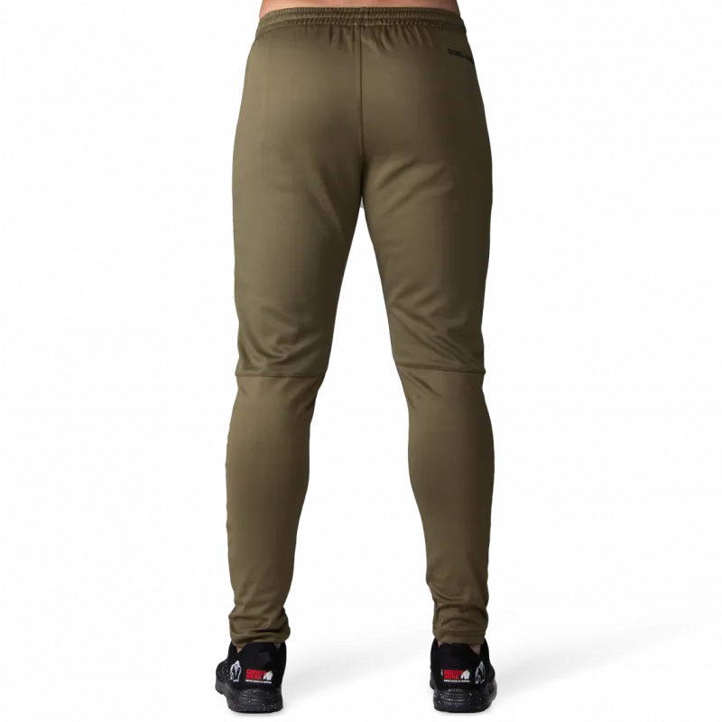 BALLINGER TRACK PANTS - ARMY GREEN/BLACK