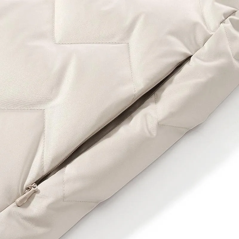 Beige Goose Down Coat