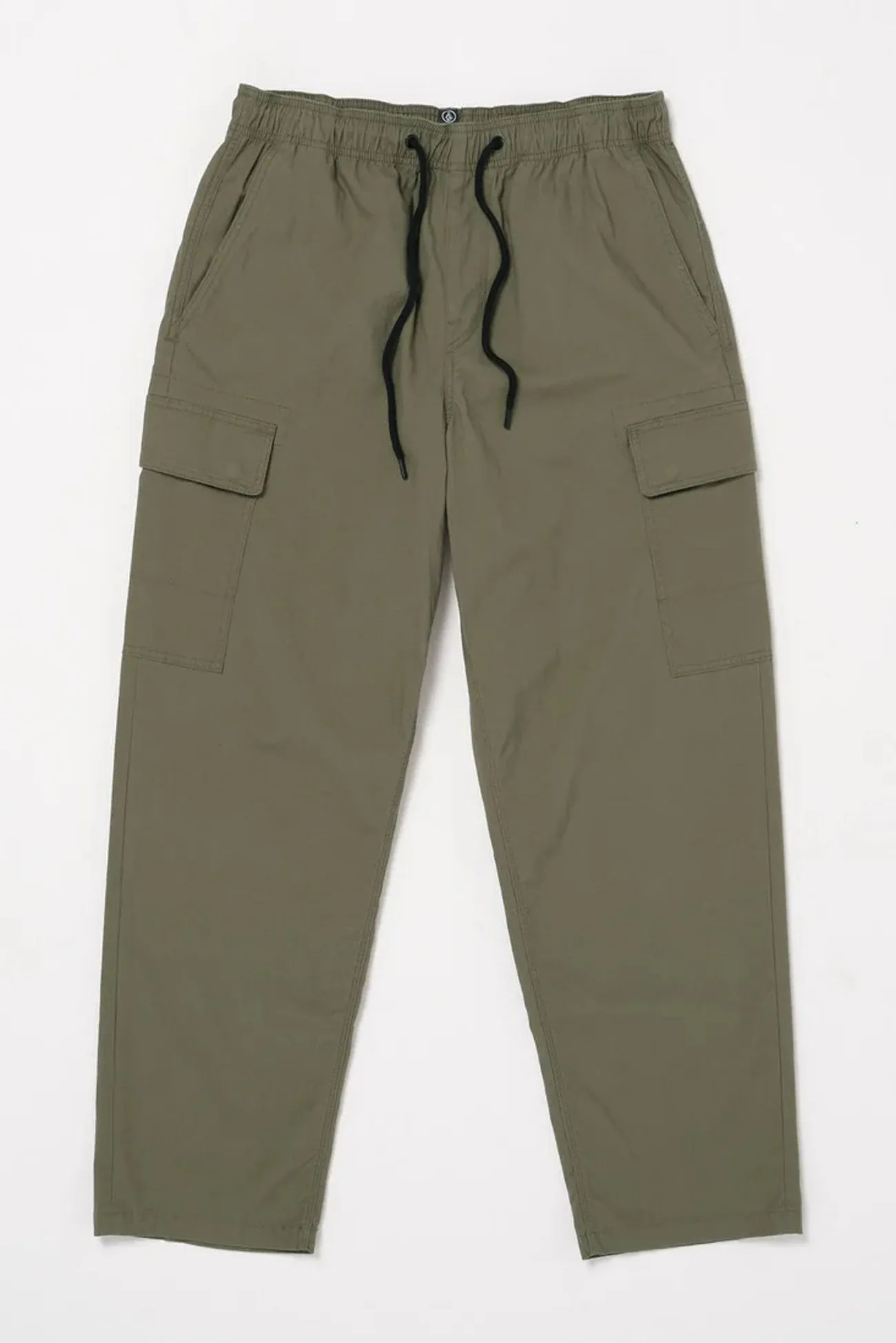 Billow Tapered Elastic Waist Cargo Wintermoss