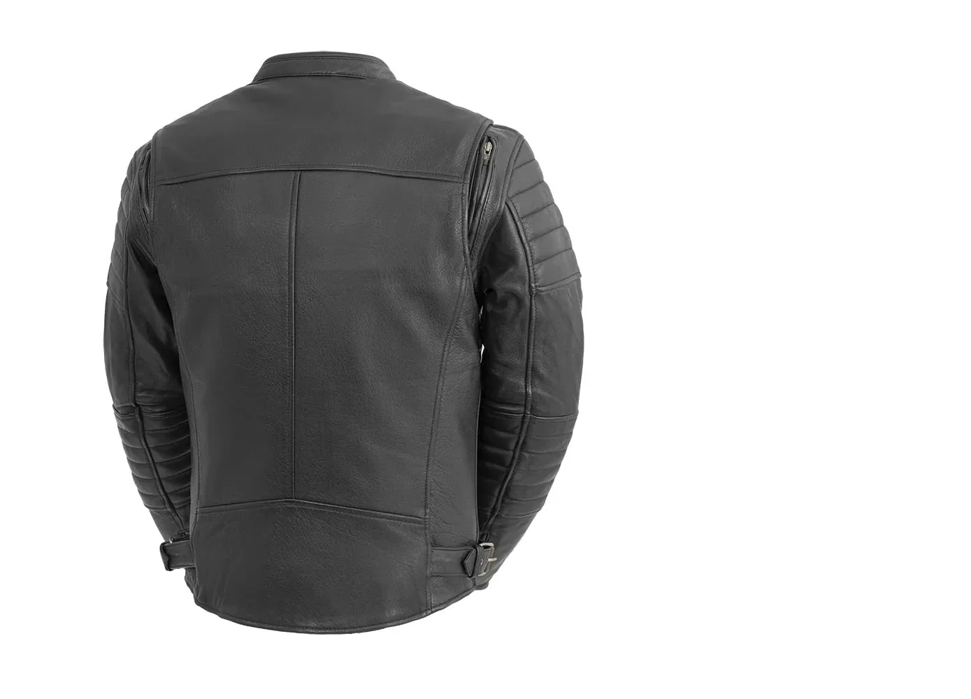 Black FIM277CDMZ | Commuter - Men's Motorcycle Leather Jacket  - Black