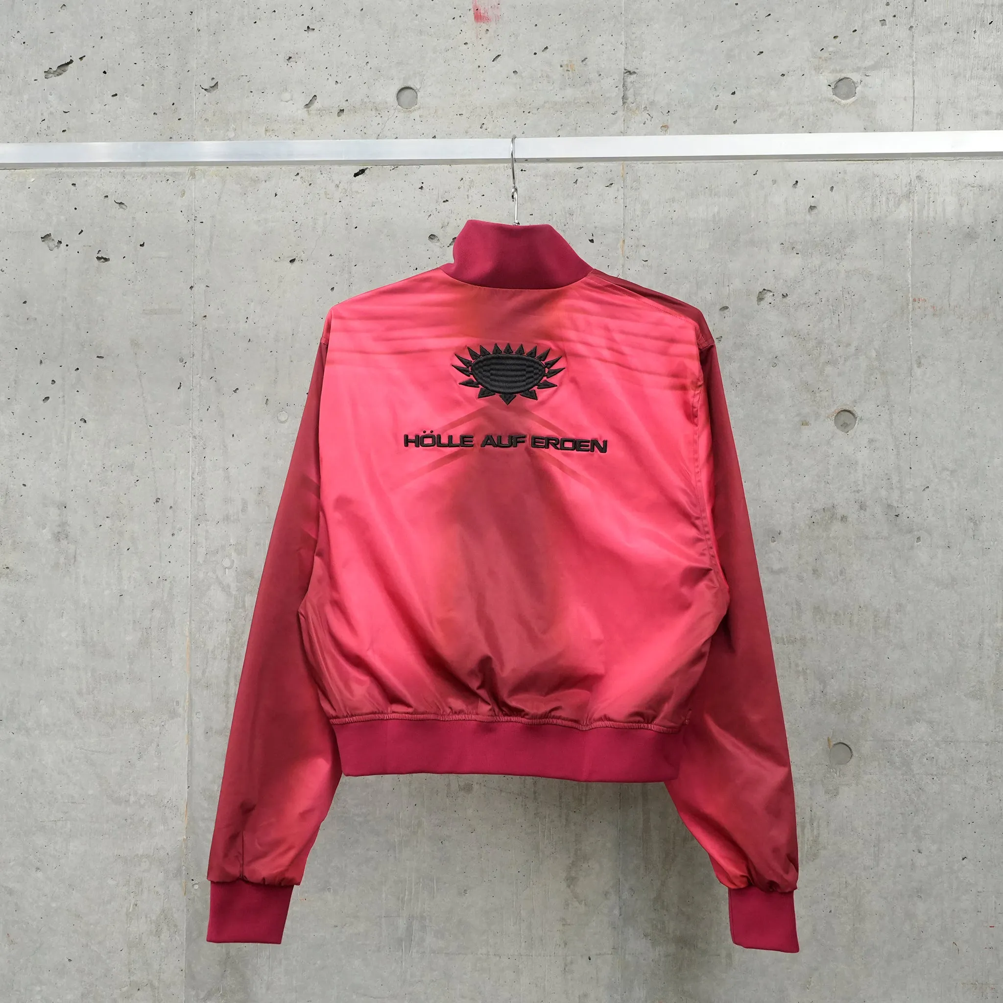 BLACK TRACK JACKET / RED