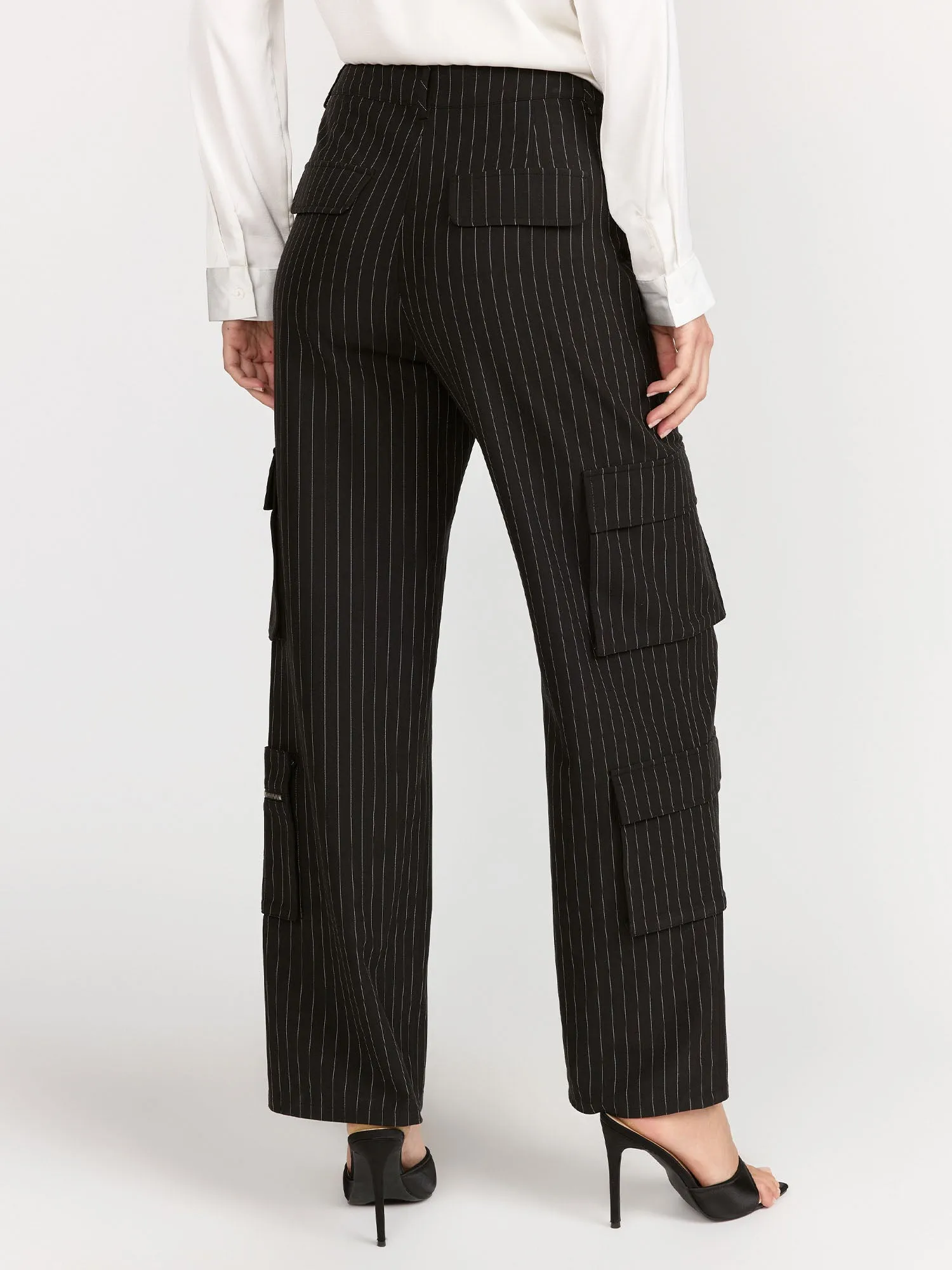 Blue Blush Pinstripe Cargo Pant - Brands We Love