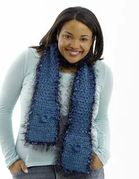 Blue Sky Pocketbook Scarf Pattern (Crochet)