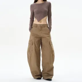 Brown Baggy Cargo Pants