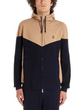 Brunello Cucinelli Contrasting Panelled Track Jacket