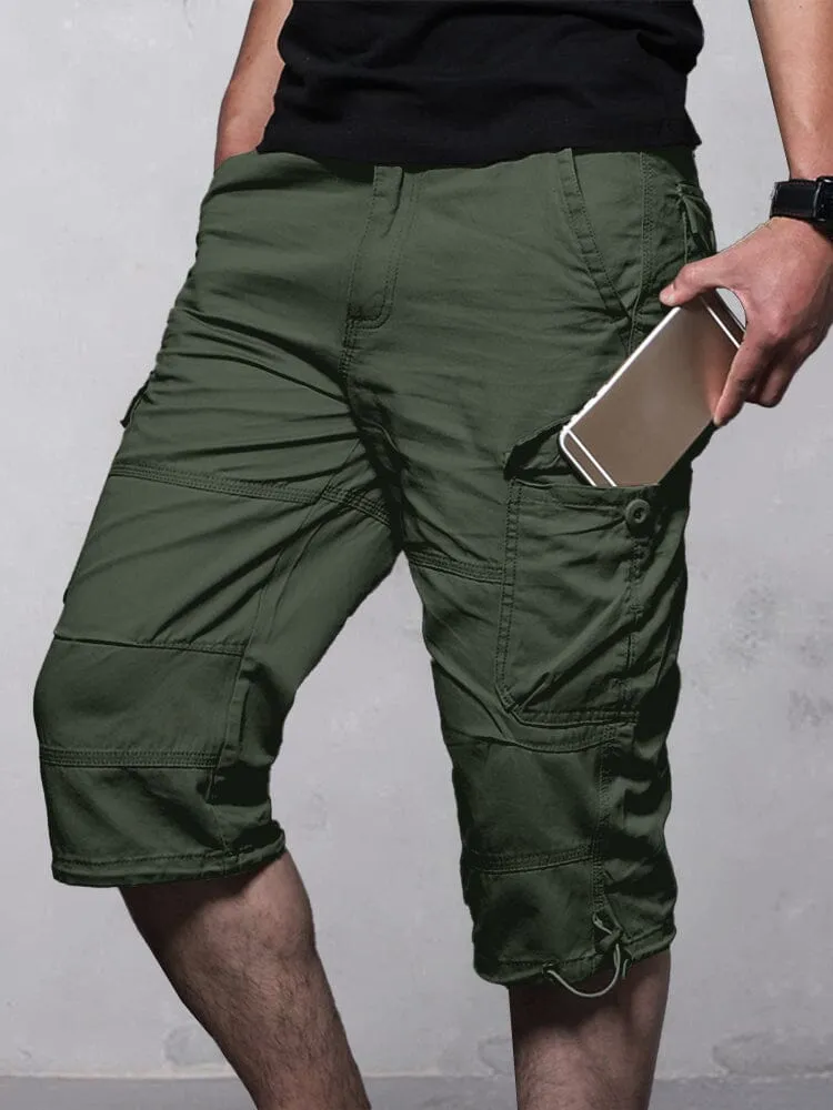 Casual Utility Cargo Capri Pants