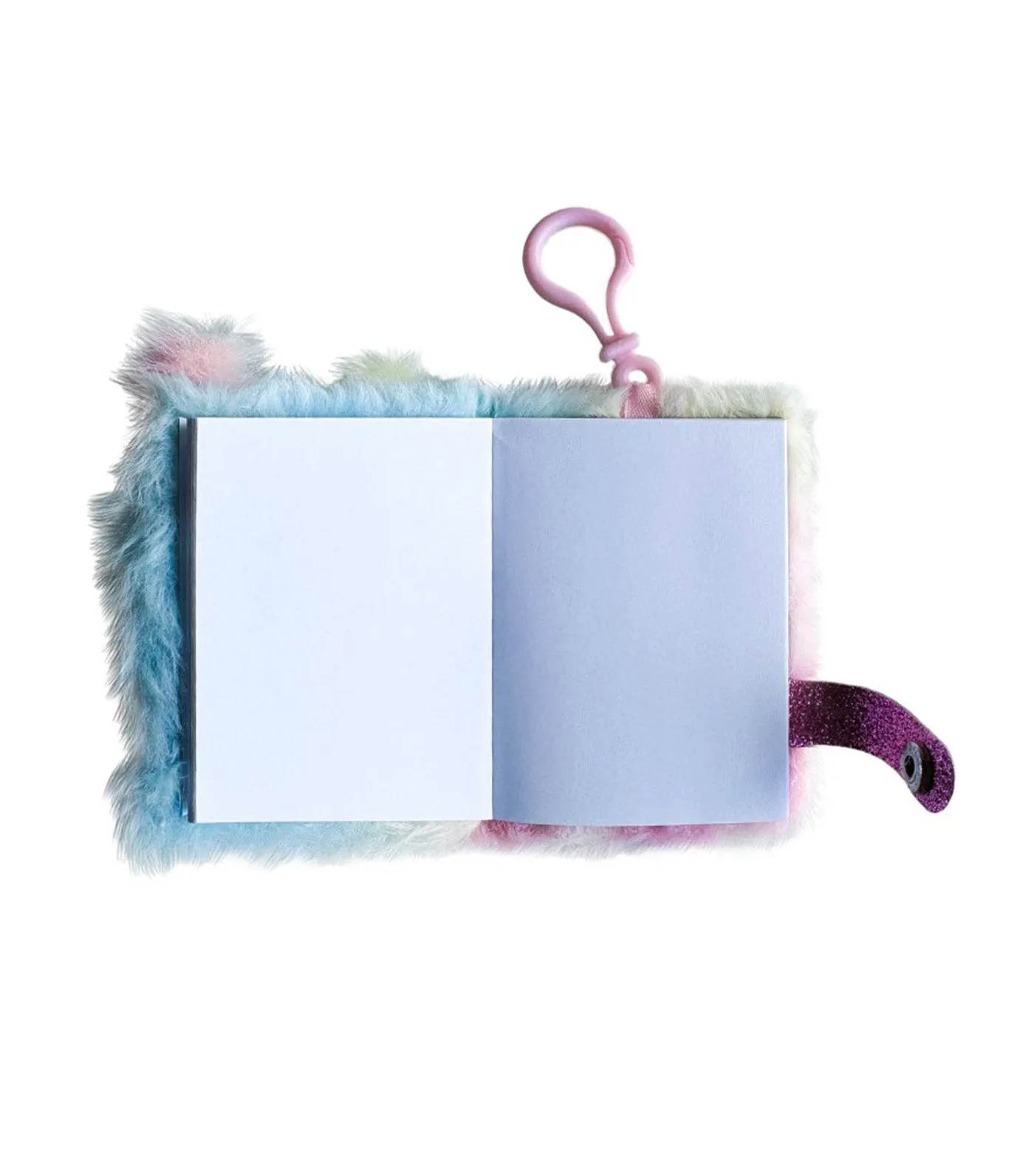 Critter Pals Plush Notebook Keychain Llama Multicolor