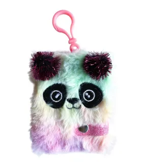 Critter Pals Plush Notebook Keychain Panda Multicolor