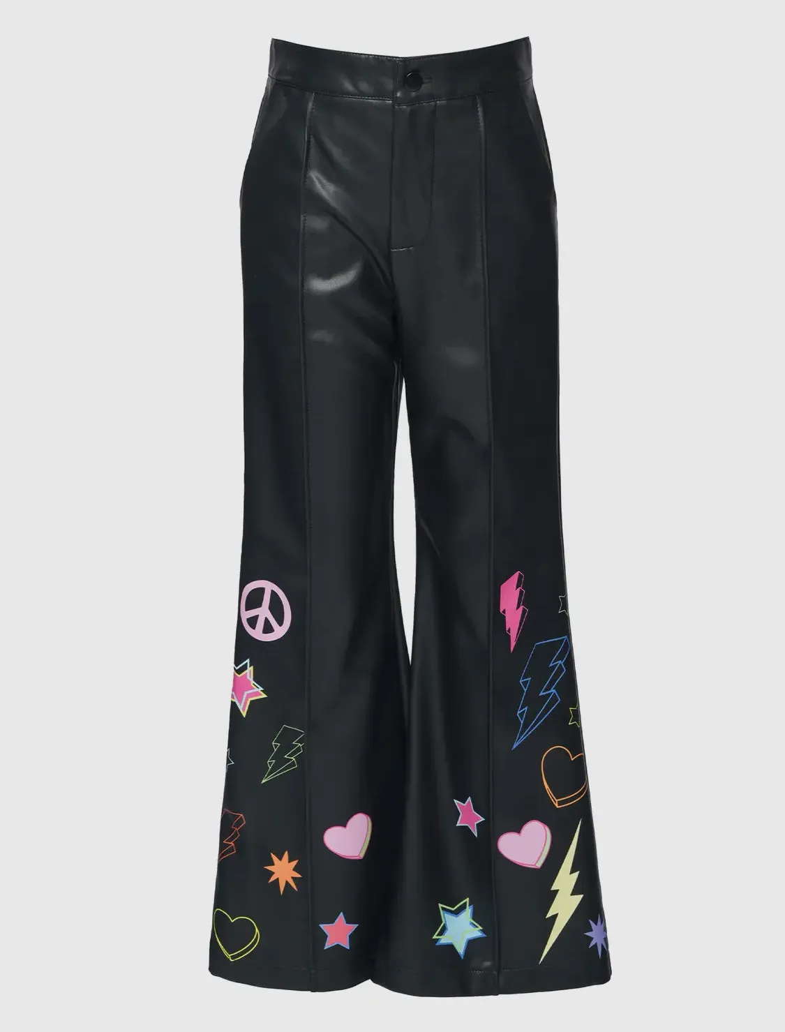 Electric Vibes Vegan Leather Pants