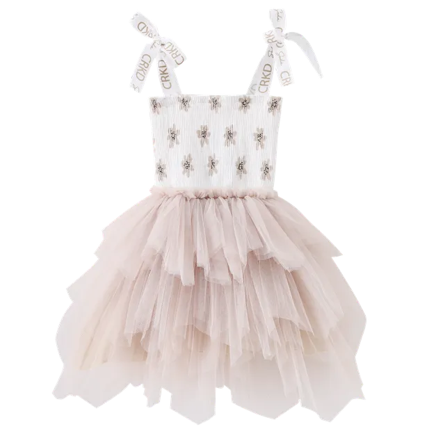 Ellie Ruched Tutu - Beige