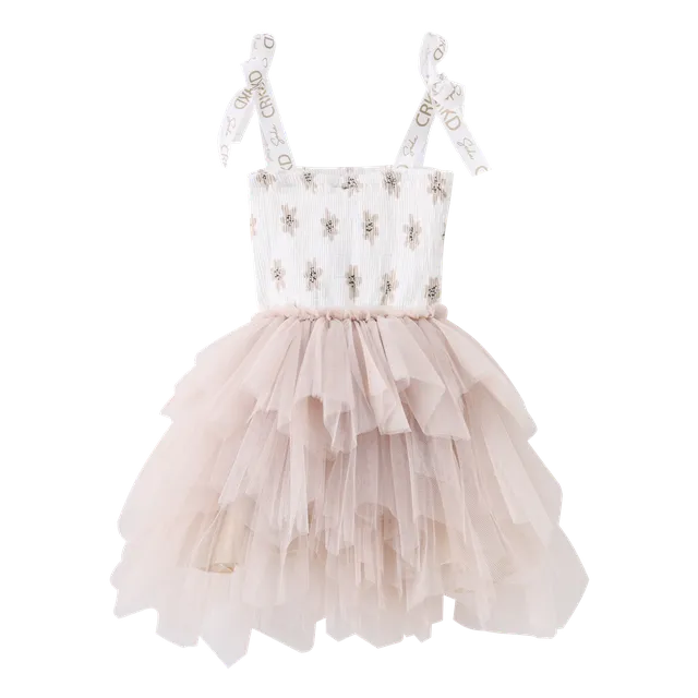 Ellie Ruched Tutu - Beige