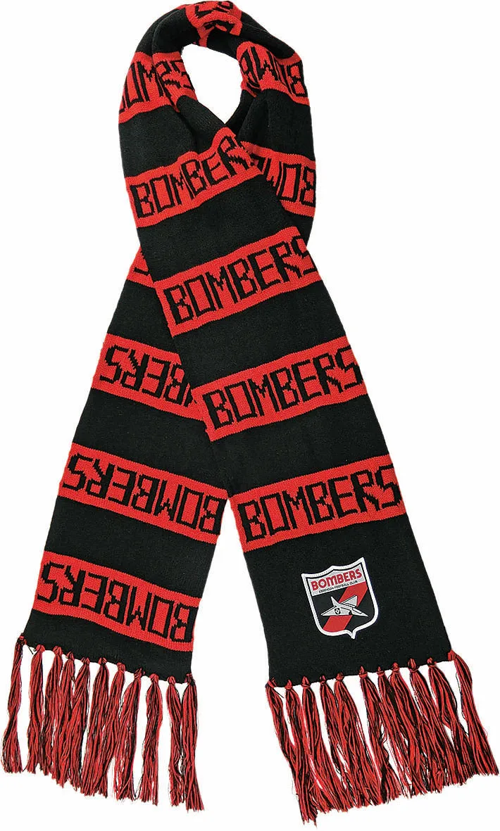 Essendon Bombers Heritage Emblem Bar Scarf