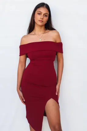 Femme Fatale Dress - Wine