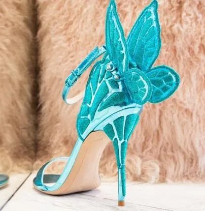 Flitter Feet Butterfly High Heels Party Shoes