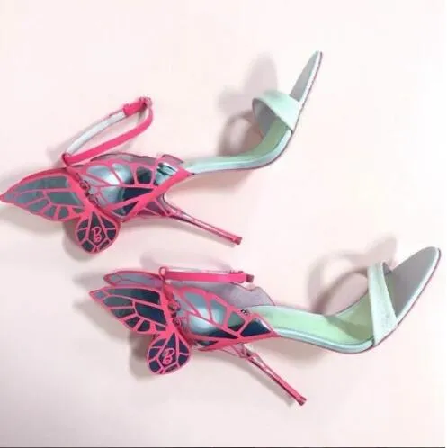 Flitter Feet Butterfly High Heels Party Shoes