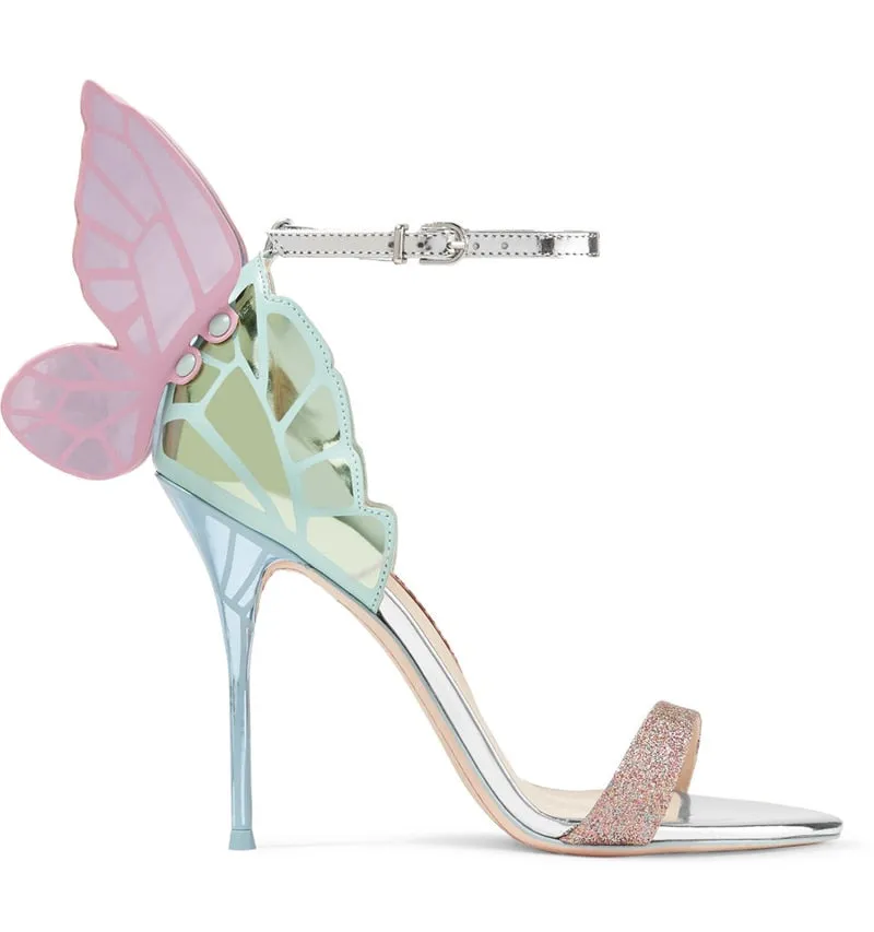 Flitter Feet Butterfly High Heels Party Shoes