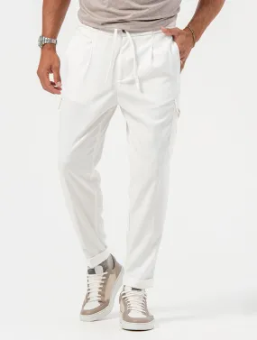 GARY GOLF CARGO PANTS IN WHITE