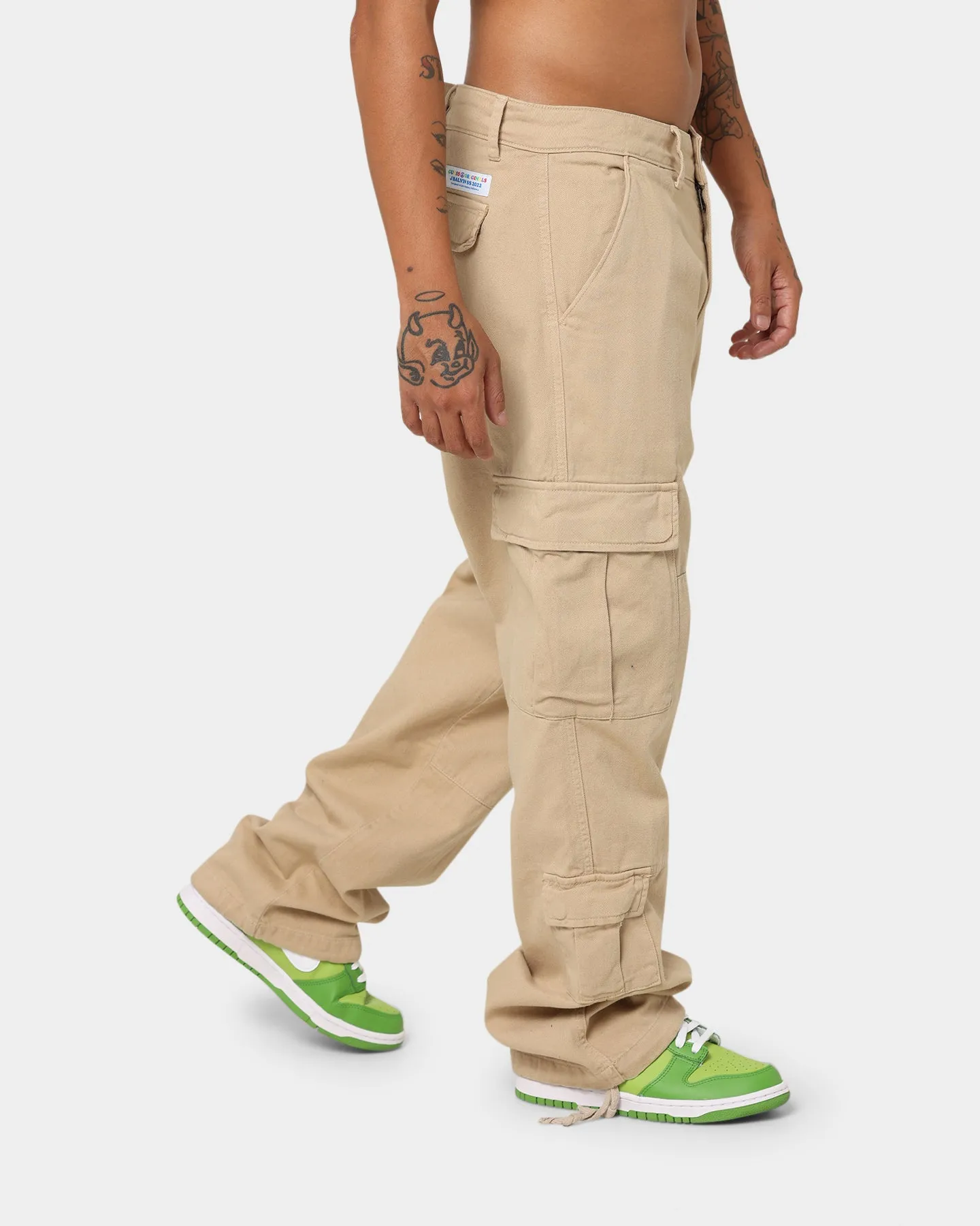 GUESS Originals X J Balvin Cargo Pants Cream Sand