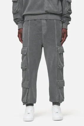 Harvey Terry Cargo Sweat Pants Vintage Grey