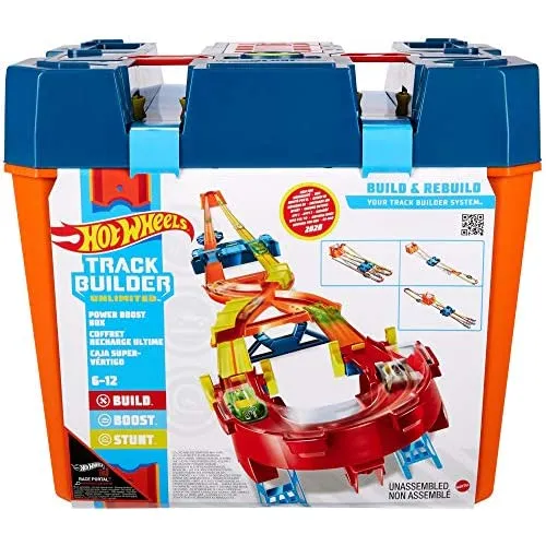 Hot Wheels Track Builder Unlimited Power Boost Box Playset