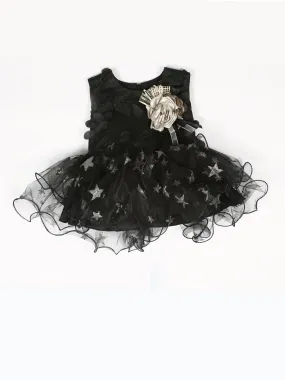 Imp Girls Fancy Frock With Flower #708 (S-24)