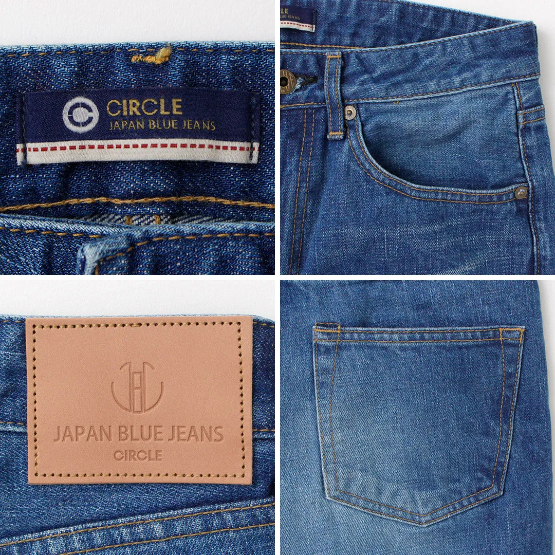 JAPAN BLUE JEANS / J504 Circle Loose 12.5oz African Cotton Selvic Used Wash