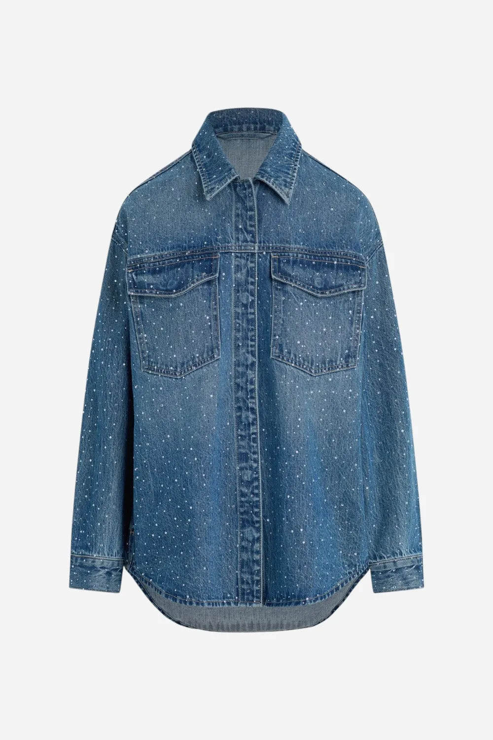 Joe's Jeans The Katrina Crystal Shirt Jacket in Stargaze