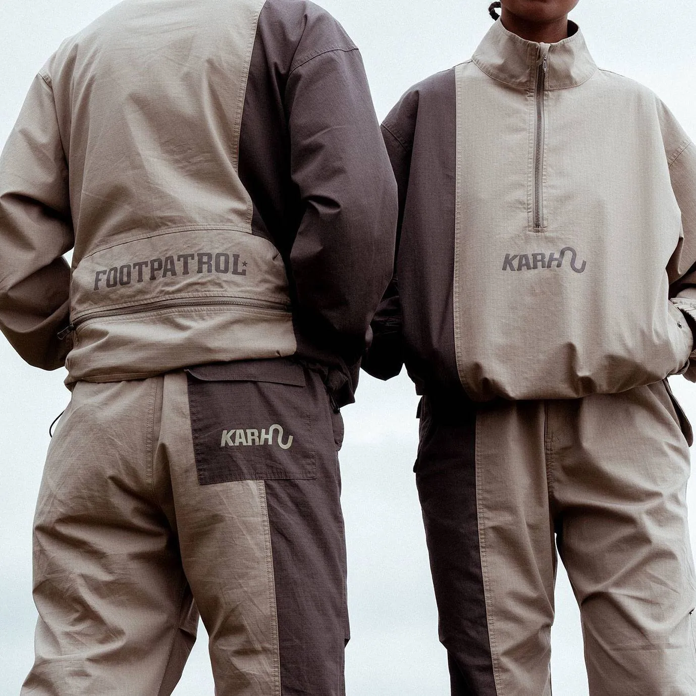 KARHU X FOOTPATROL TRACKSUIT "SNOWSTAR" -  ALUMINIUM / DARK GULL GRAY