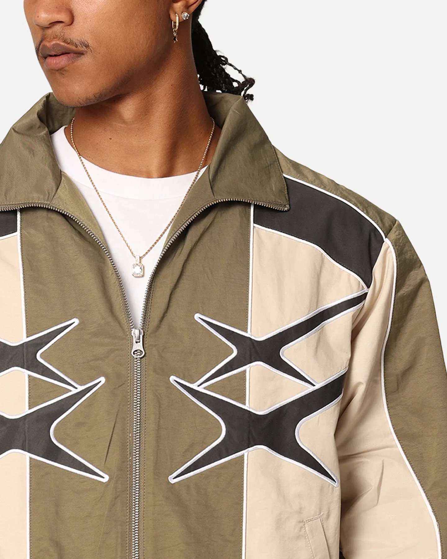 Loiter Paradise Track Jacket Stone/Khaki