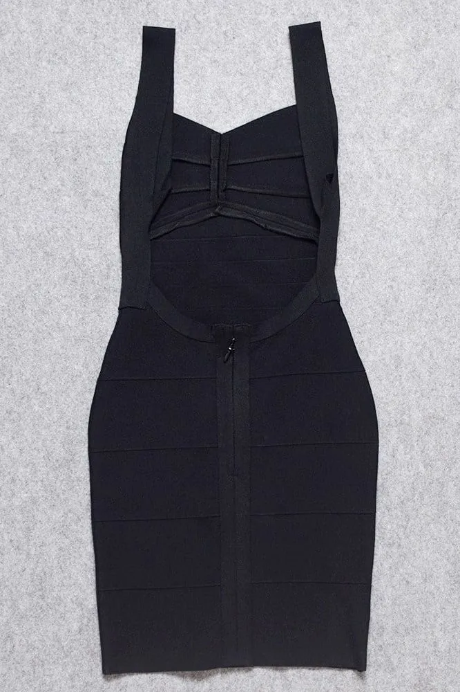 Maya Bandage Mini Dress - Classic Black