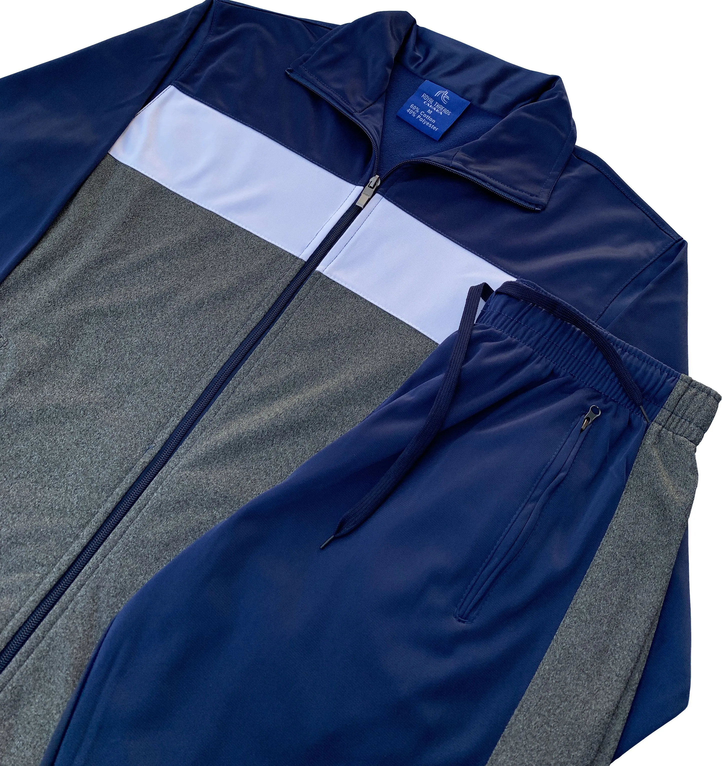 Men's Moonstone Jogger Track Jacket and Track Pants Outfit