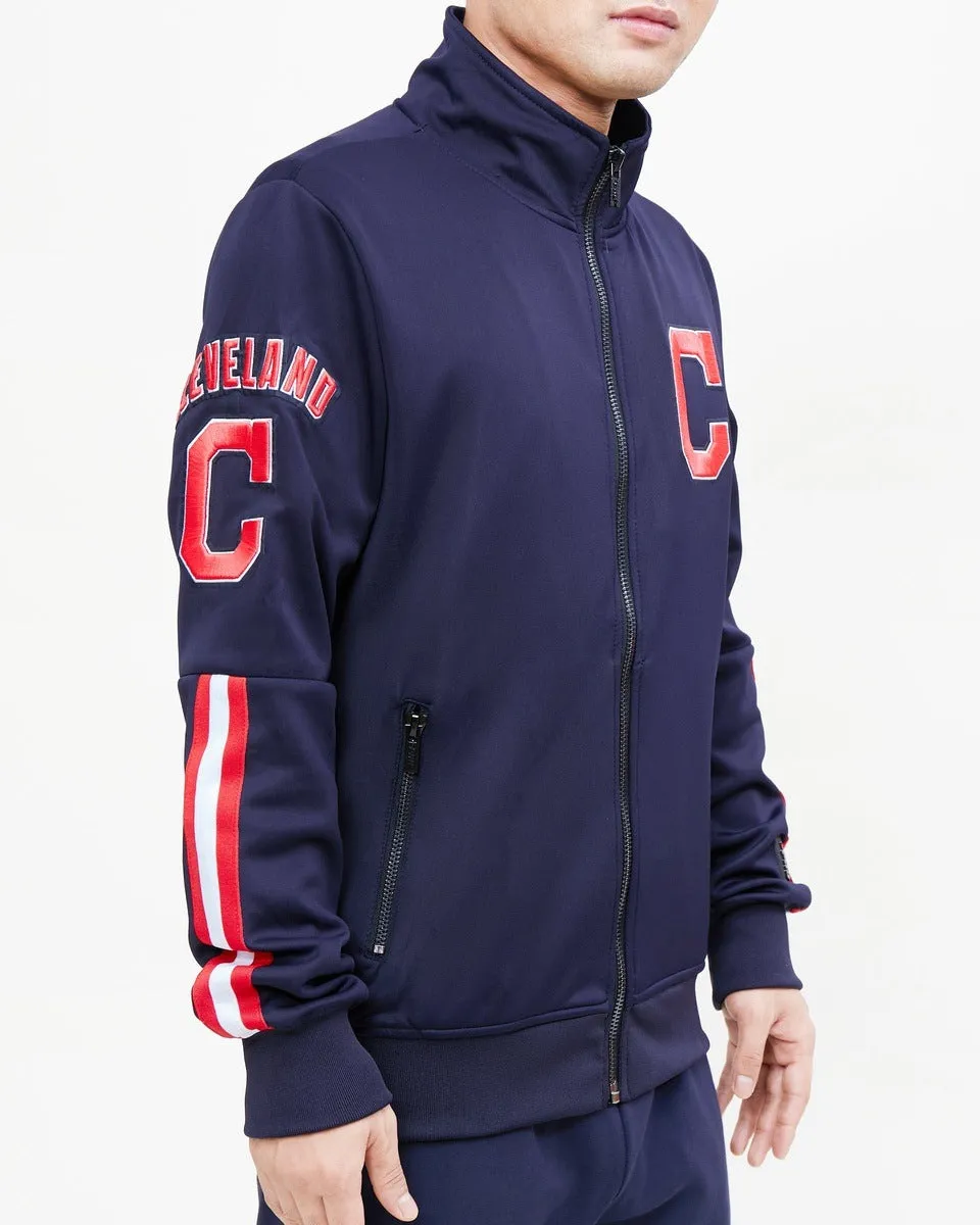 MLB CLEVELAND GUARDIANS CLASSIC MEN'S TRACK JACKET (MIDNIGHT NAVY)