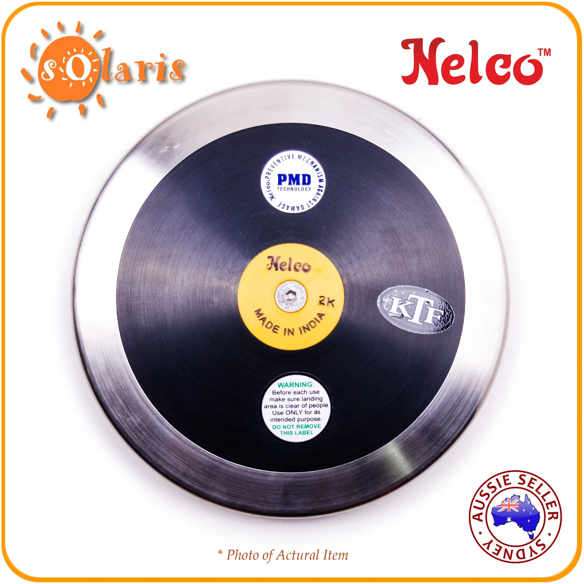 NELCO SUPER SPIN BLACK High Performance Discus - RimGlide 70M