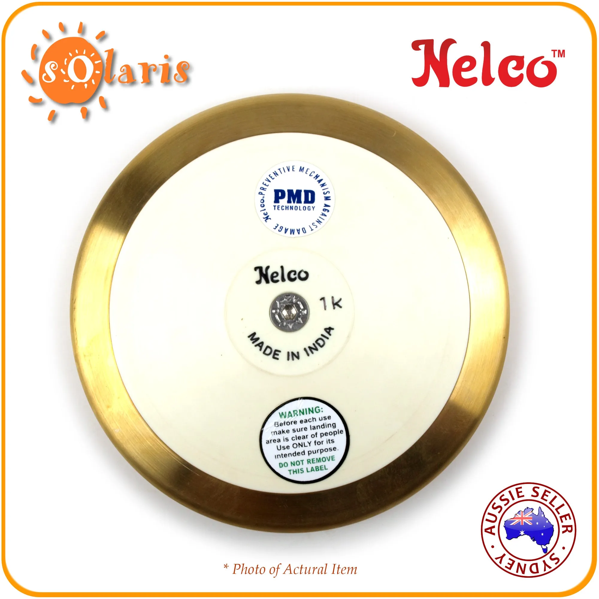 NELCO SUPER SPIN GOLD High Performance Discus Brass Rim - RimGlide 75M