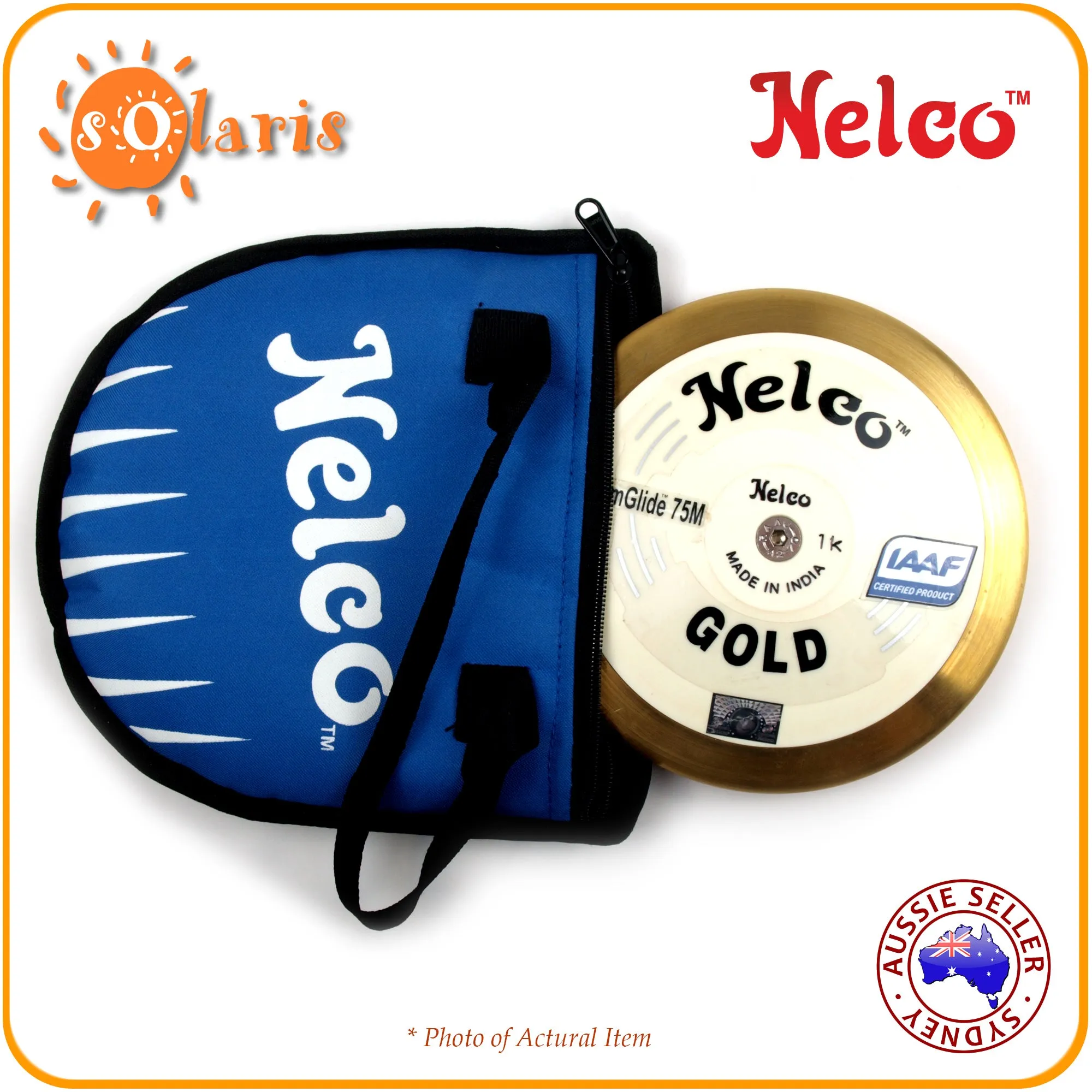 NELCO SUPER SPIN GOLD High Performance Discus Brass Rim - RimGlide 75M